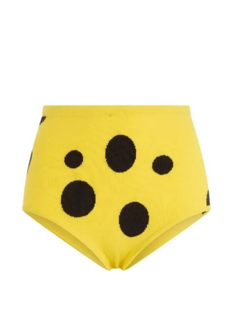 Moschino polka-dot high-waisted briefs