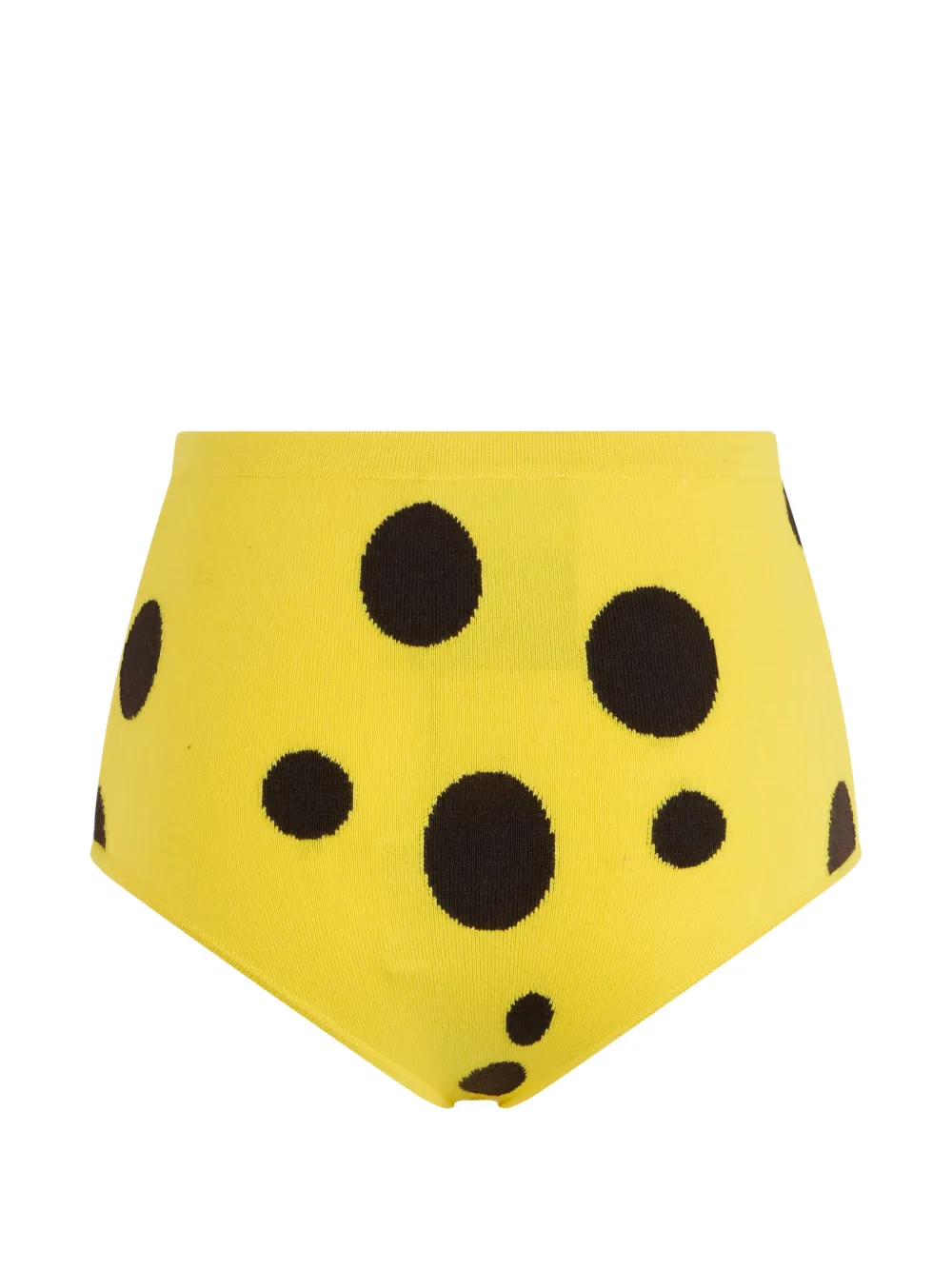 Moschino polka-dot high-waisted briefs Geel
