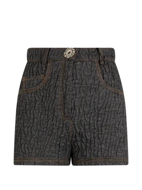 Moschino high-waisted five-pocket shorts