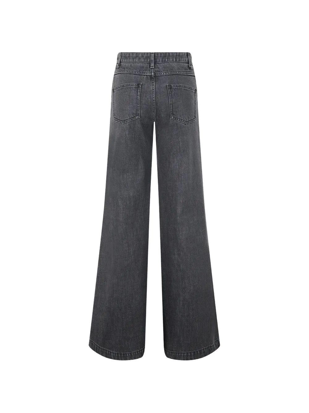 Moschino Jeans met wijde pijpen en hartvormige knoop Grijs