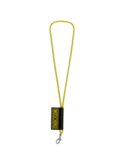 Moschino logo-tag keyring