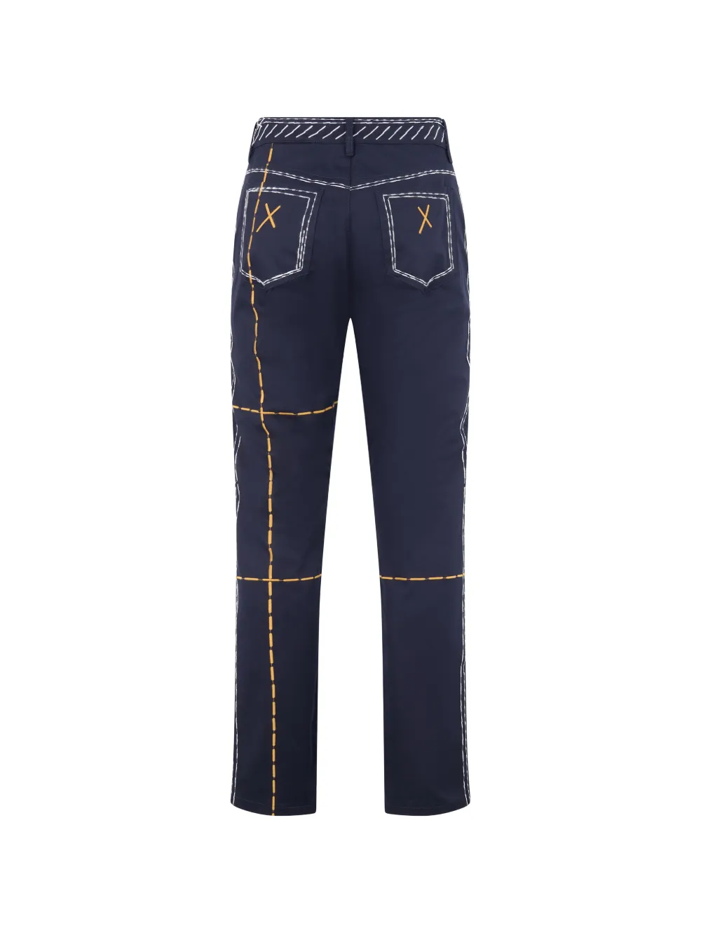 Moschino Broek met contrasterende stiksels Blauw