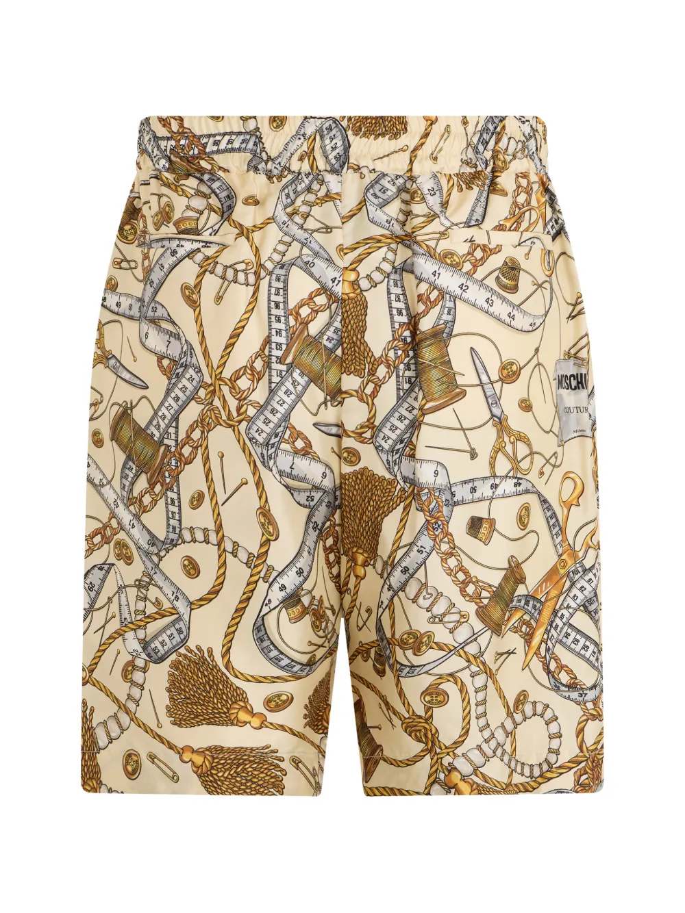 Moschino Bermuda shorts met print Beige