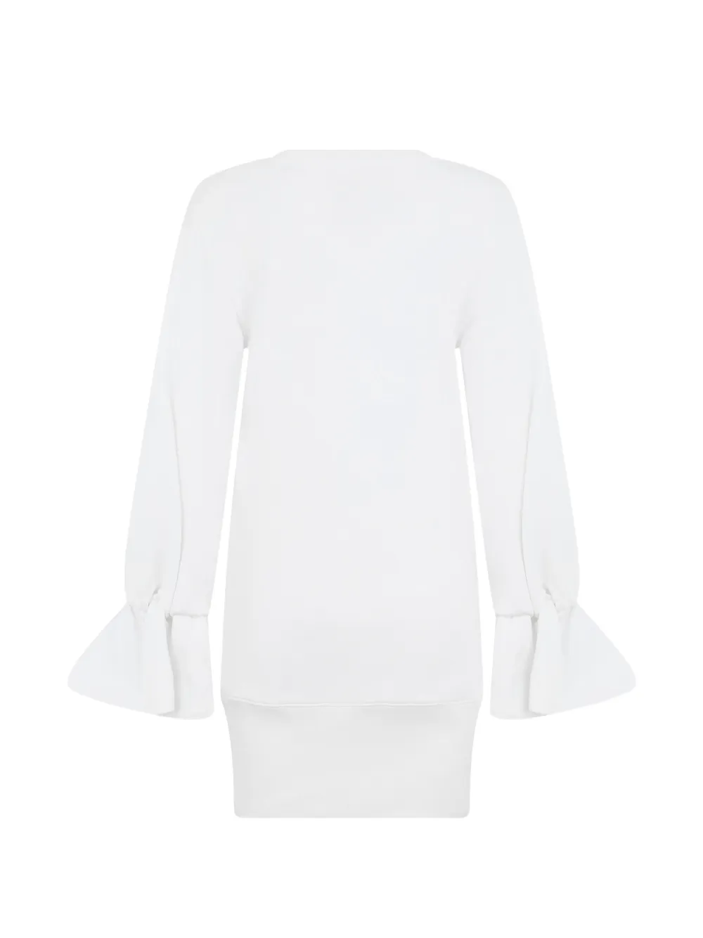 Moschino Mini-jurk met flared mouwen en grafische print Wit