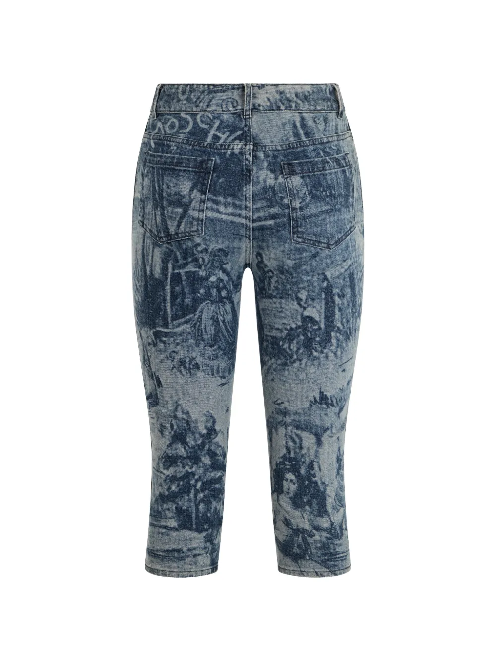 Moschino Jeans met grafische print Blauw