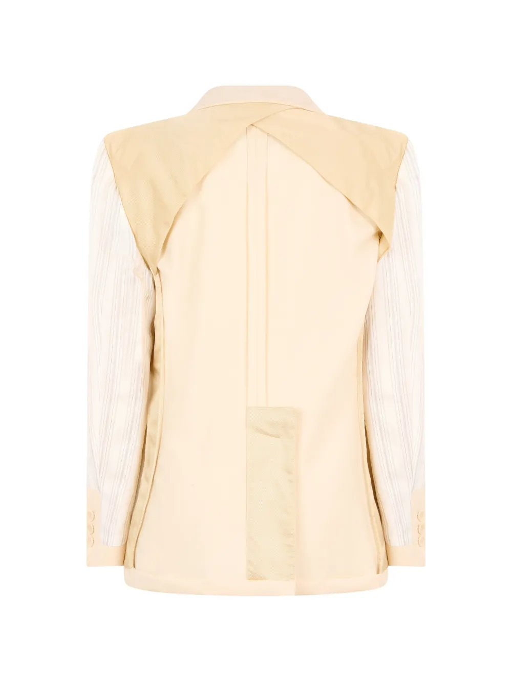Moschino Blazer met logopatch Beige