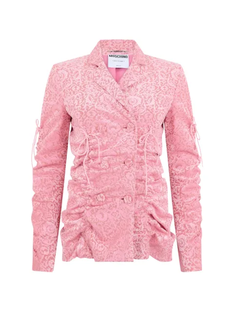 Moschino ruched-design blazer