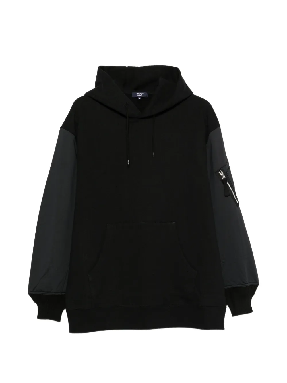 Comme des Garçons Homme zip-pocket panelled hoodie