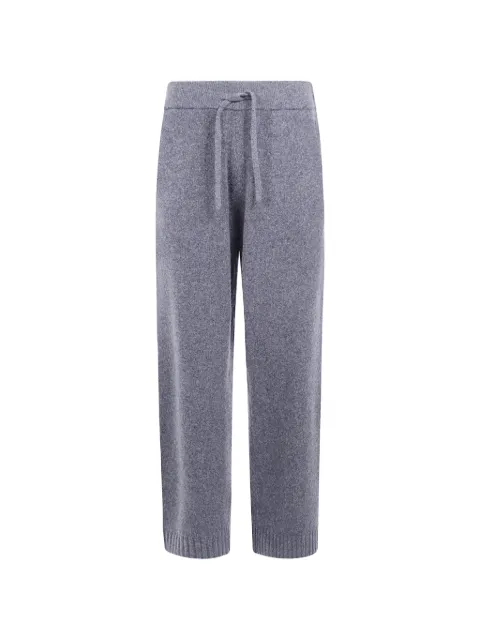 Represent drawstring wool track pants