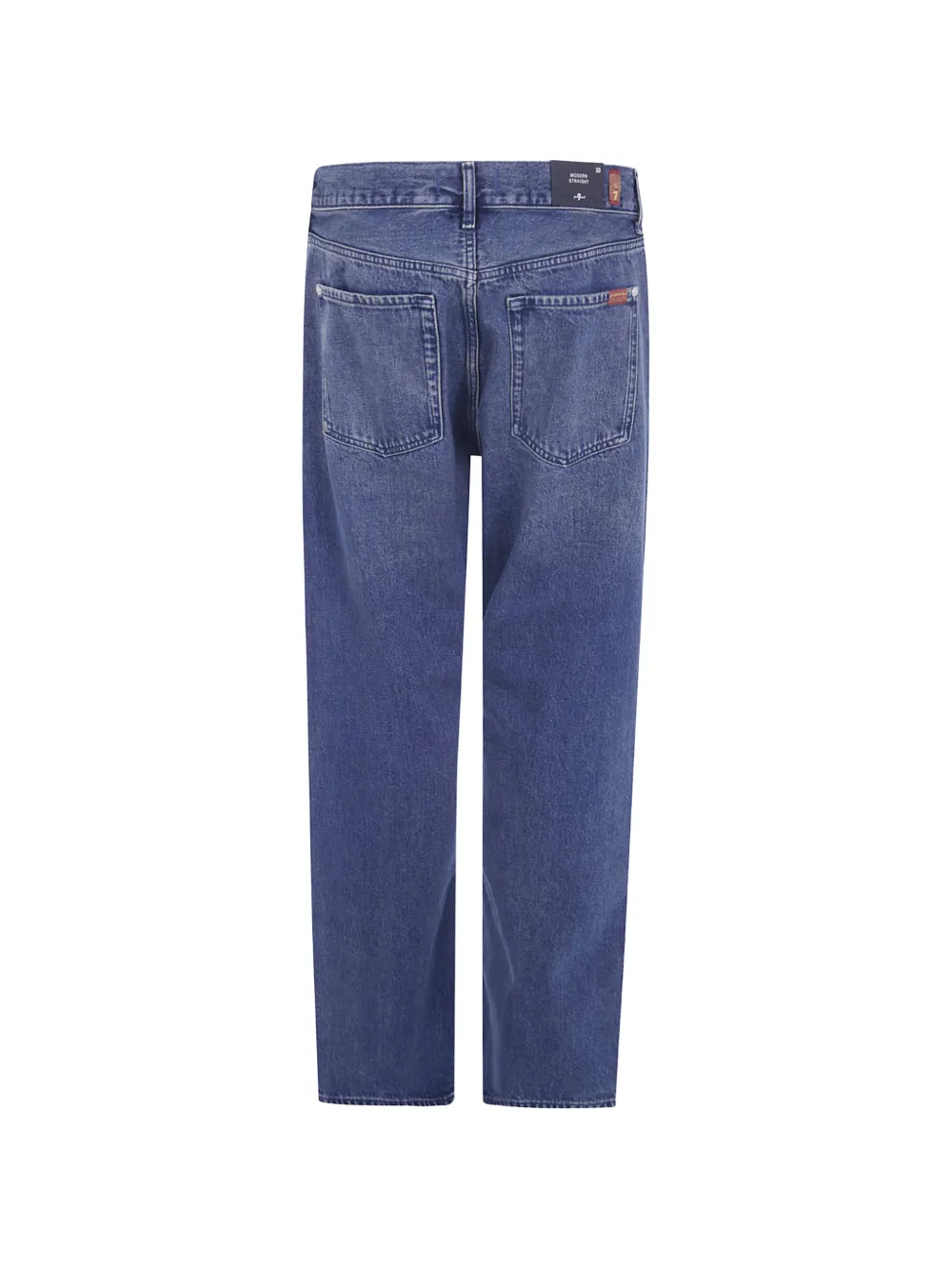 7 For All Mankind Straight jeans met vervaagd effect Blauw