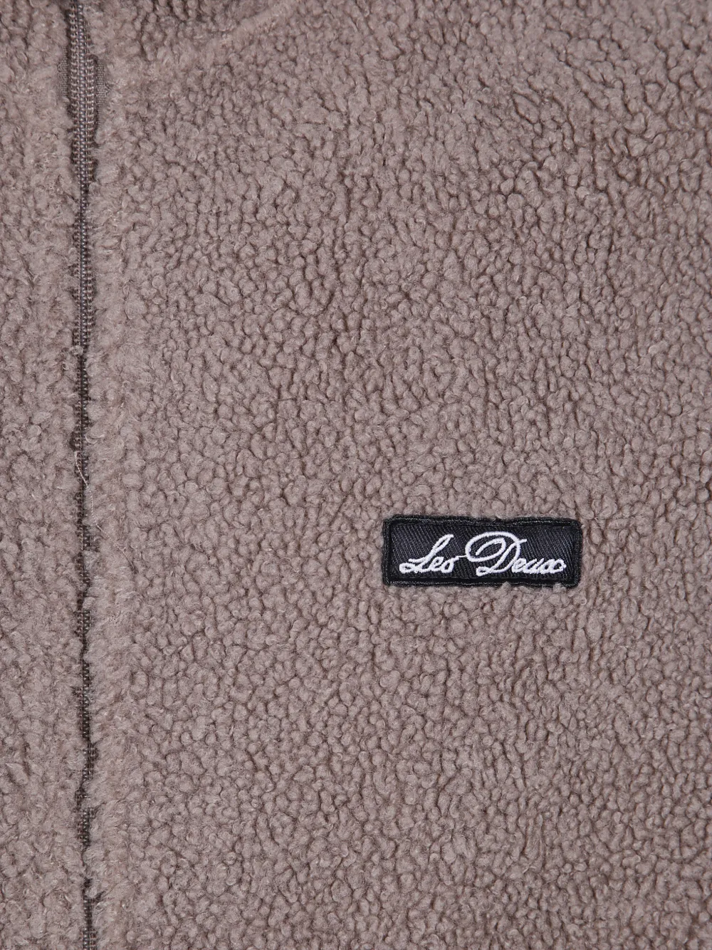 Les Deux Teddy bodywarmer met fleecetextuur Bruin