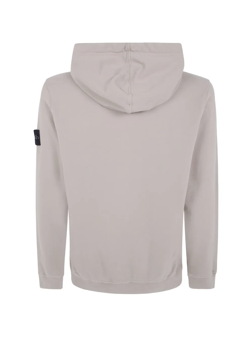 Stone Island 6100067 hoodie van geborsteld biologisch katoenen fleece Beige