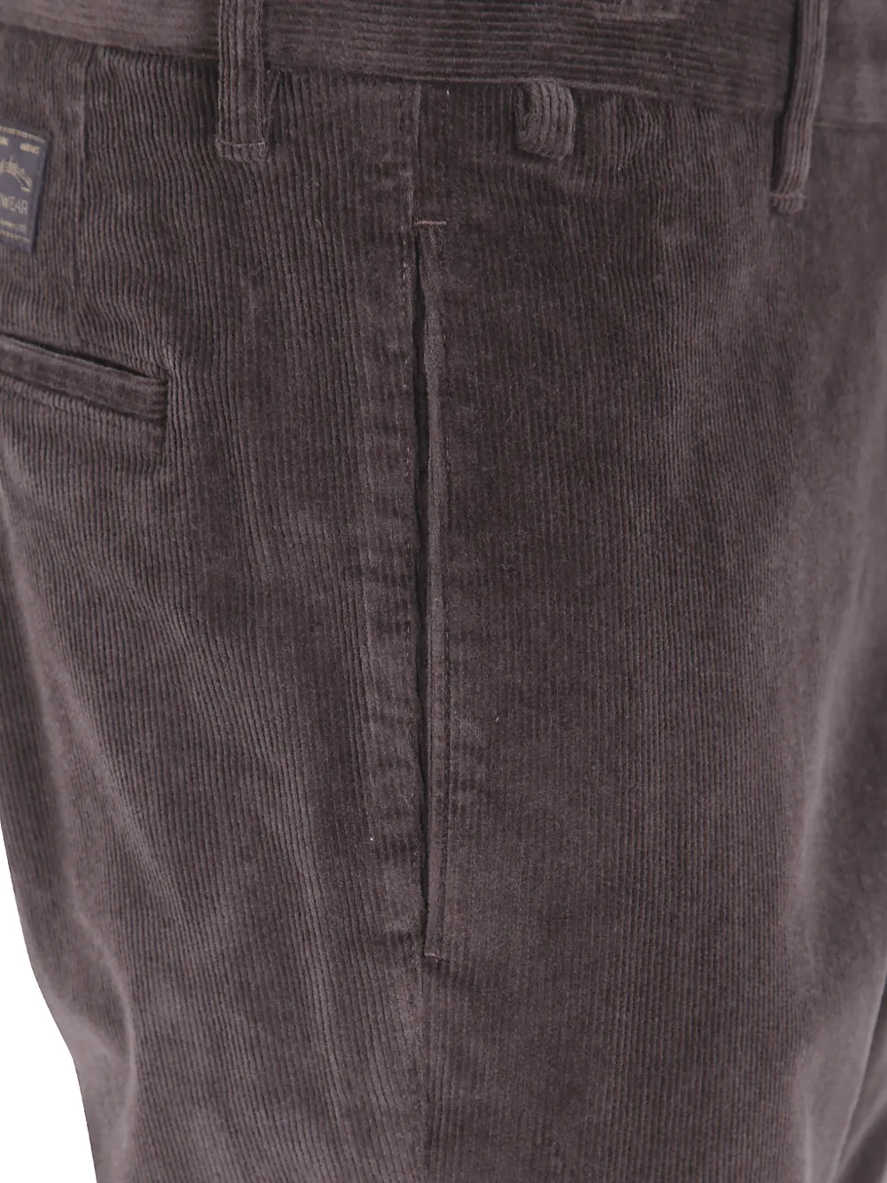 Incotex Ribfluwelen broek Bruin