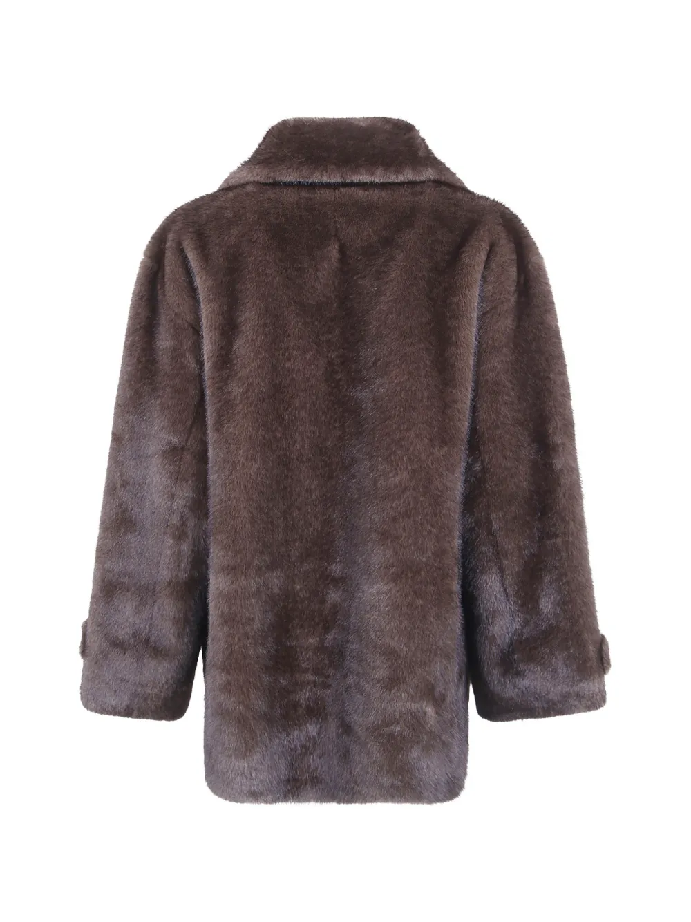 DRHOPE Jas van imitatiebont Bruin