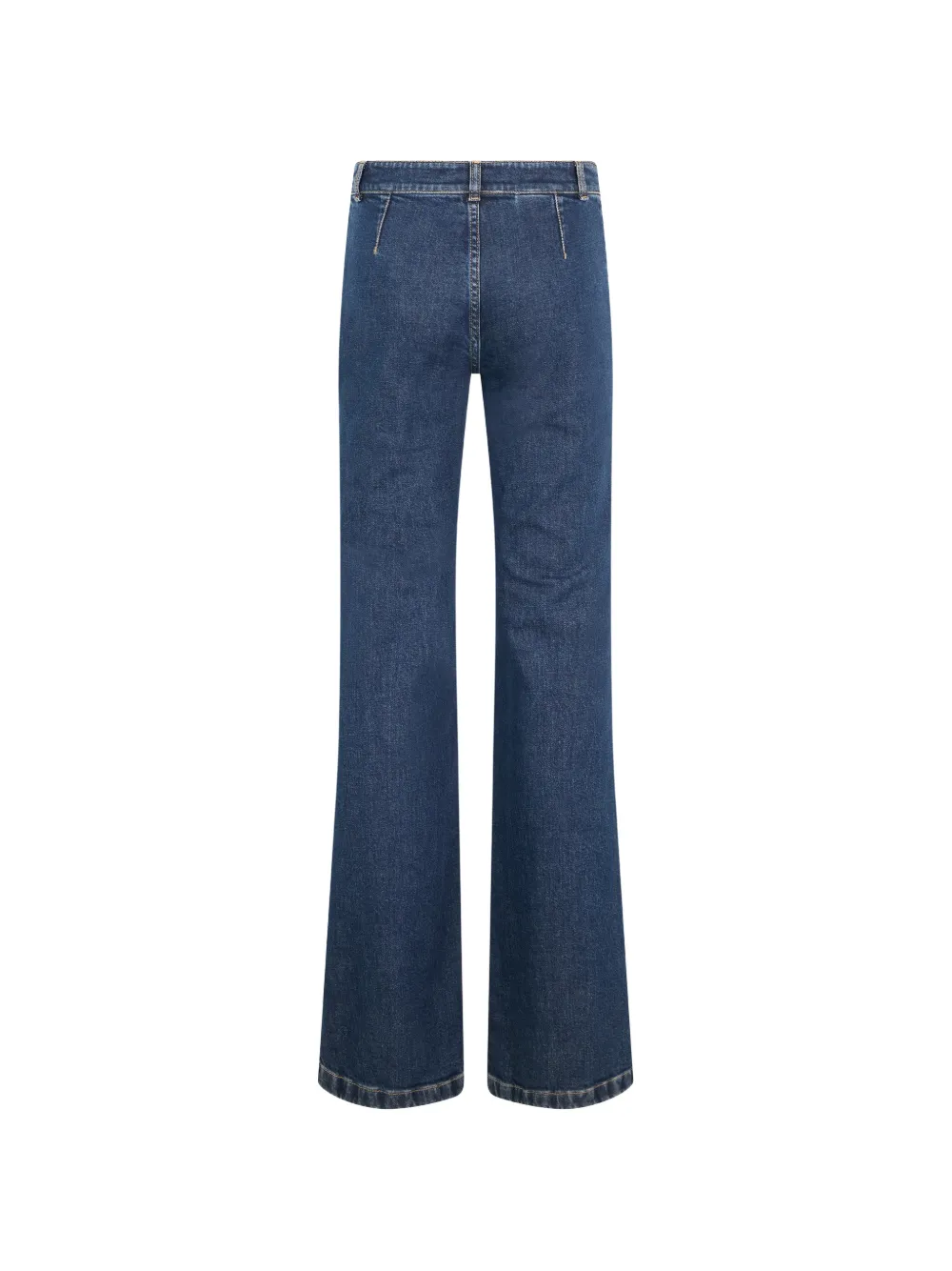 Moschino Flared jeans met gewelfde afwerking Blauw