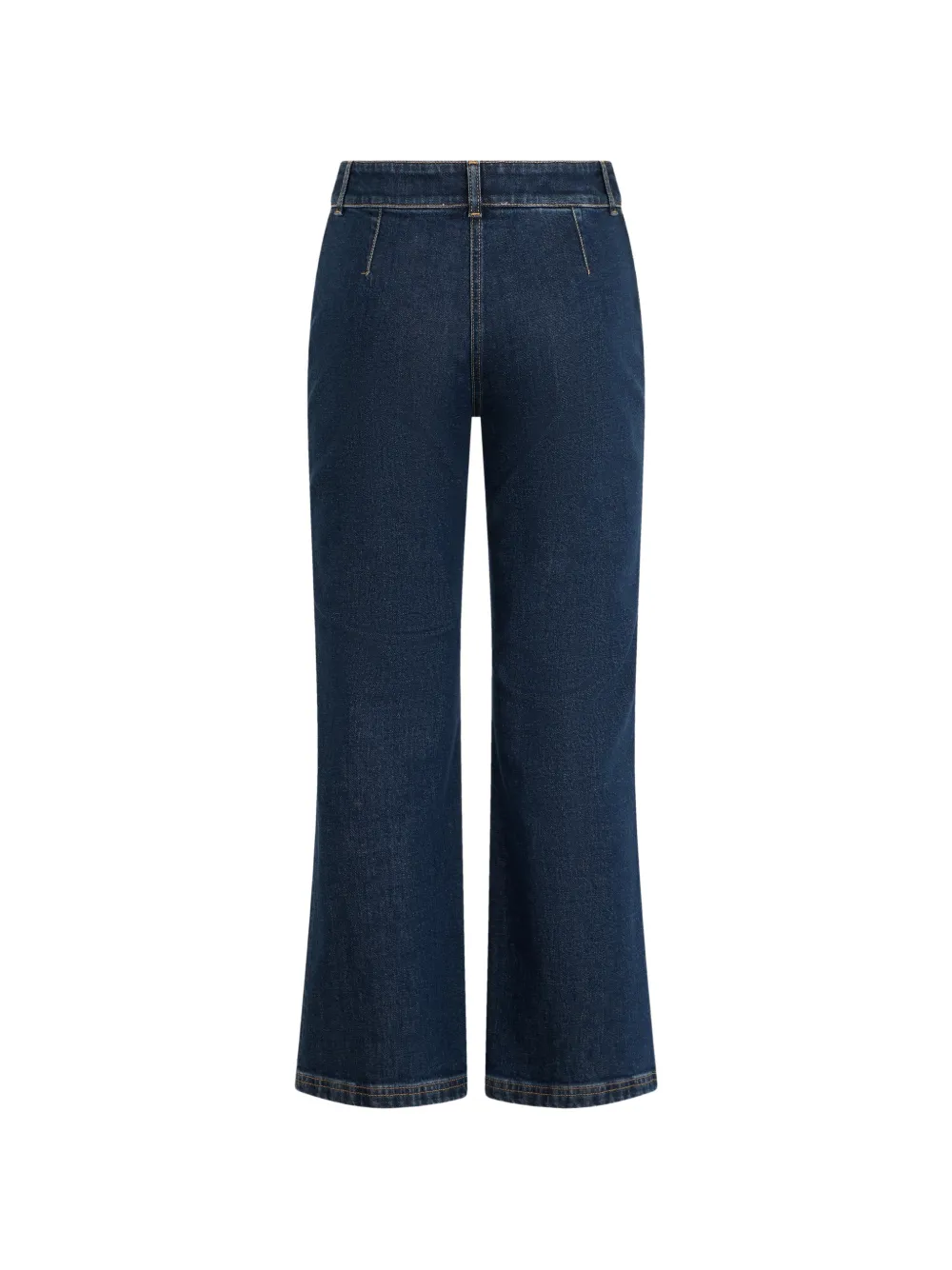 Moschino Flared jeans met zigzag-afwerking Blauw