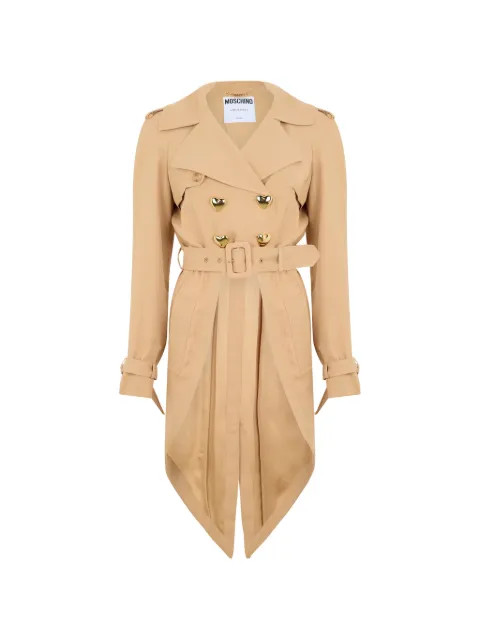 Moschino double-breasted heart-button coat