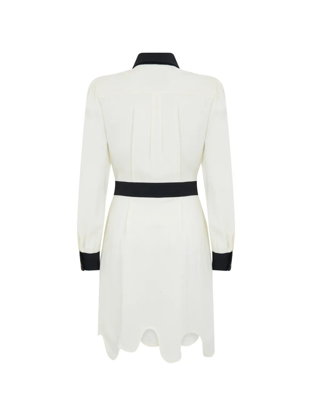 Moschino Mini-blousejurk met asymmetrische afwerking Wit