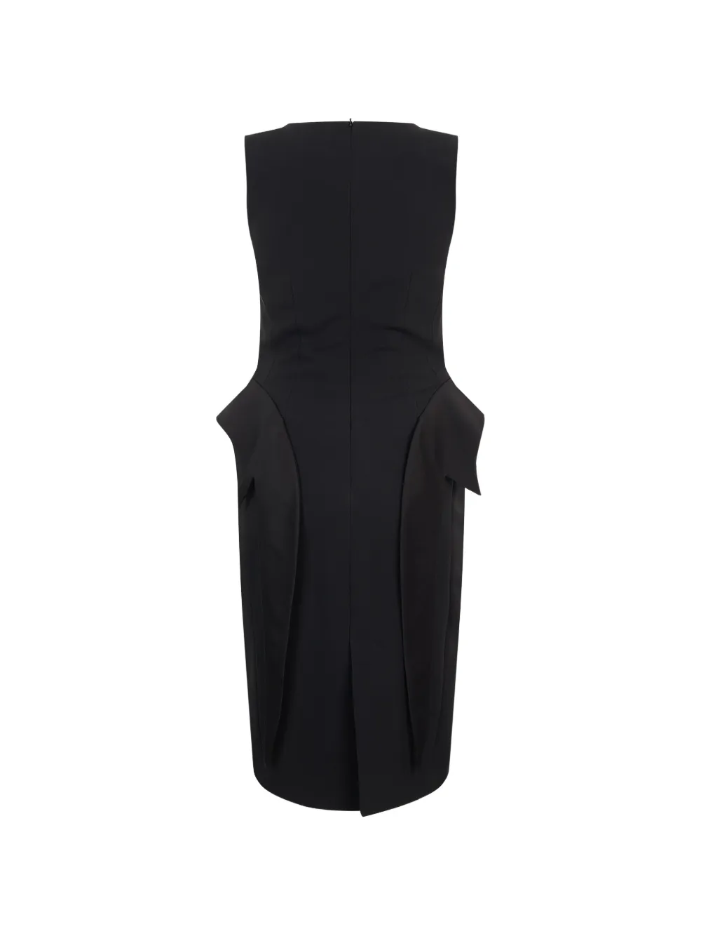 Moschino sleeveless midi dress Zwart