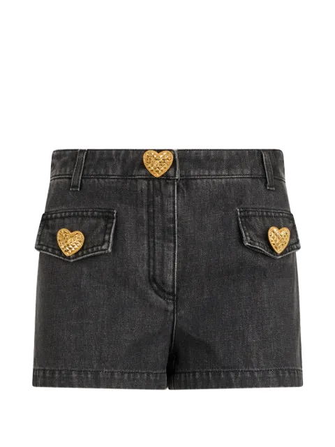 Moschino heart-button shorts