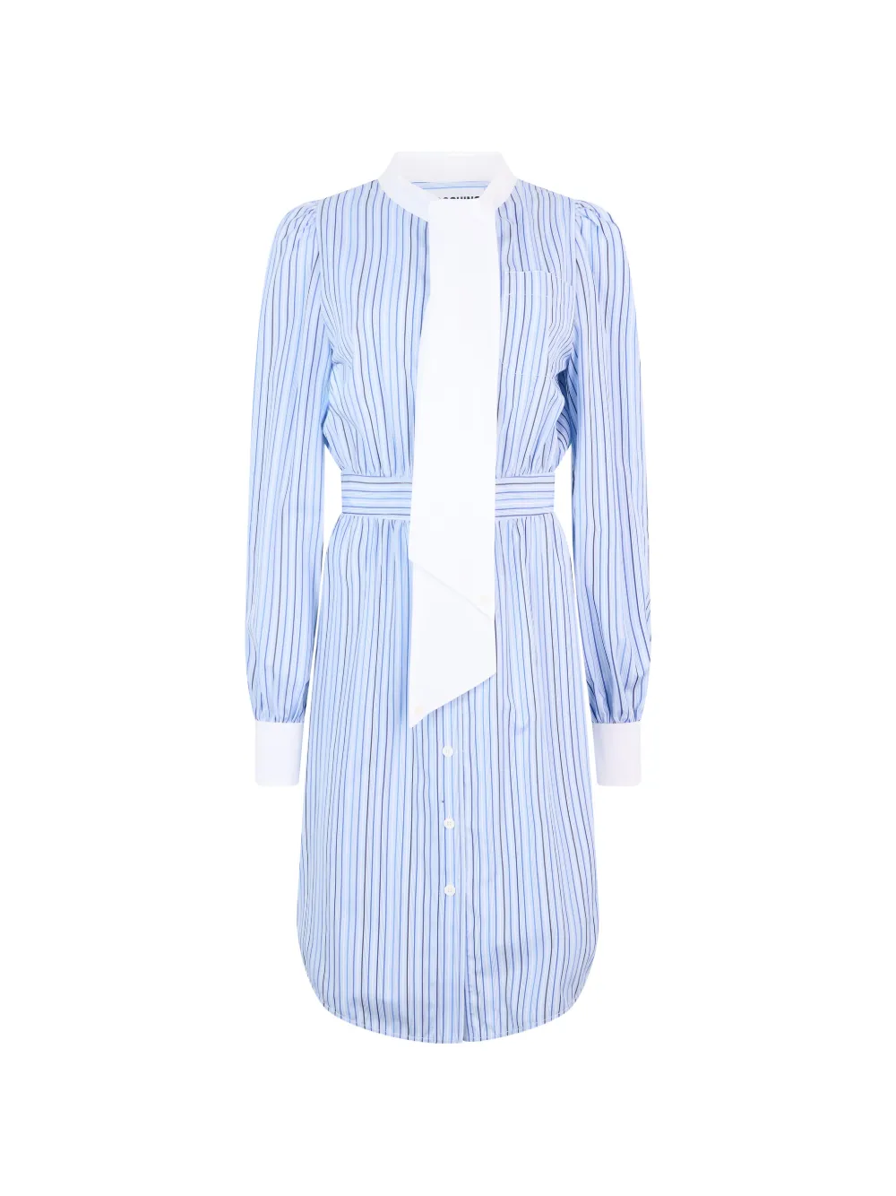 Moschino striped tie-detail dress