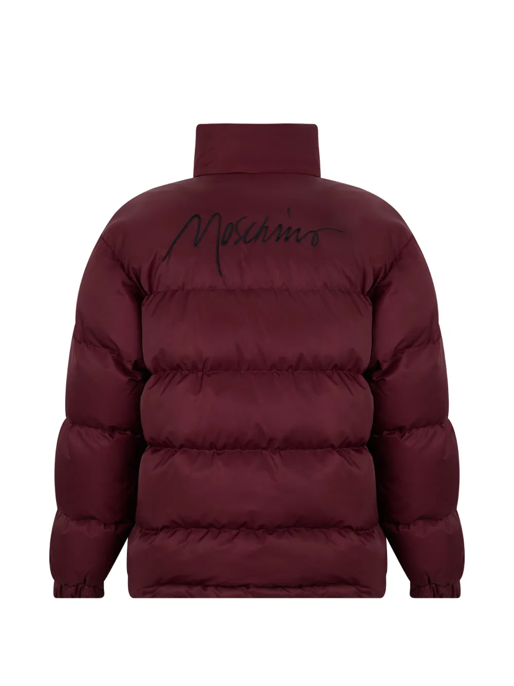 Moschino Gewatteerd jack met geborduurd logo Rood