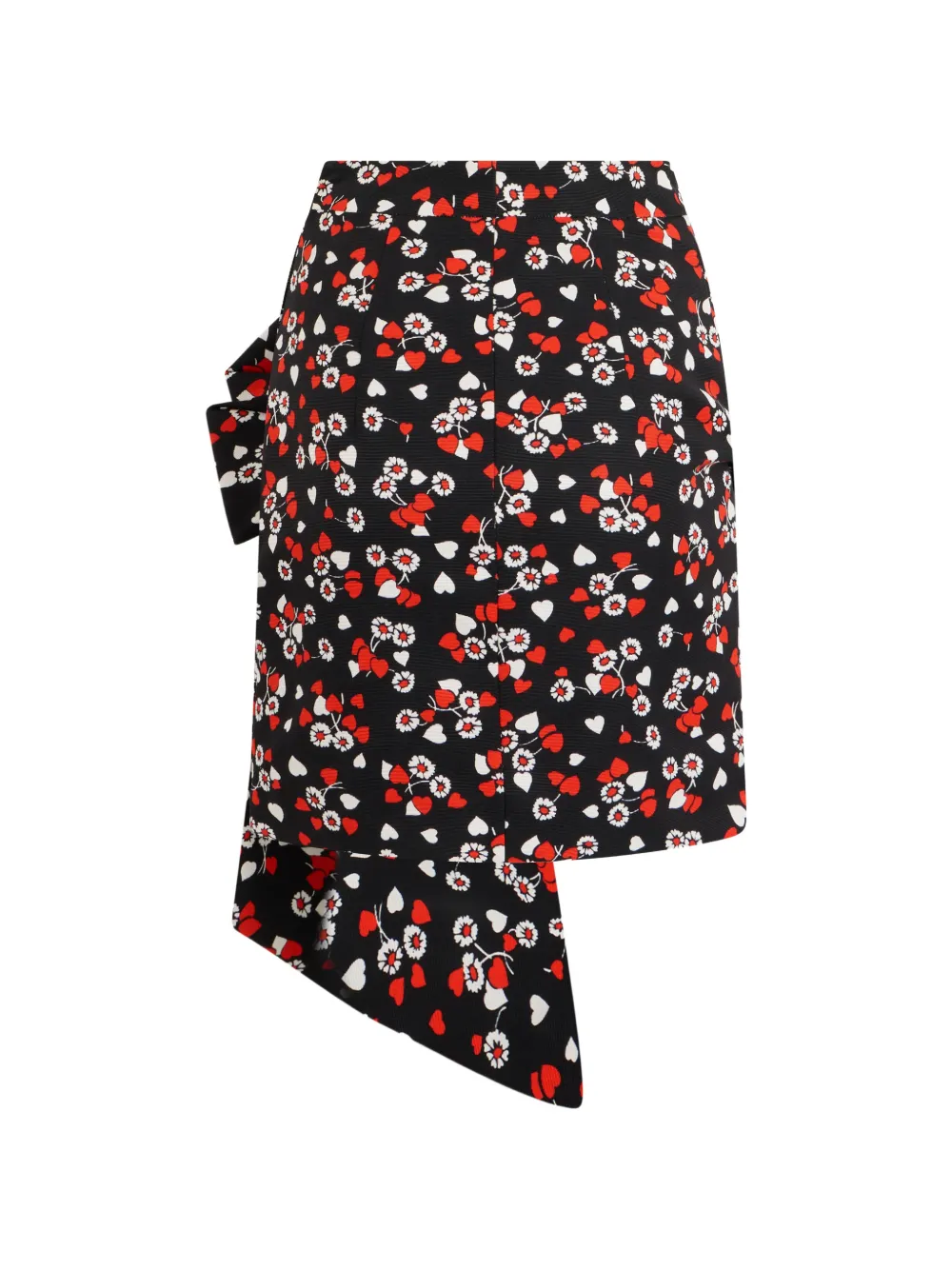 Moschino Gedrapeerde mini-rok verfraaid met hart Zwart
