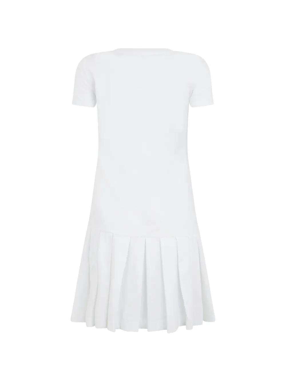 Moschino Jurk met geborduurd logo Wit