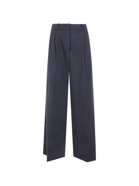 DUNST double-pleated wide-leg trousers