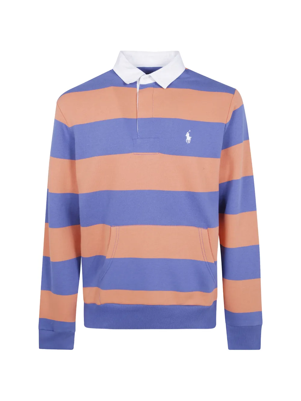 Polo Ralph Lauren striped embroidered-logo polo shirt