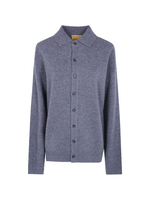 Guest In Residence Button-up Cashmere Shirt in Grey