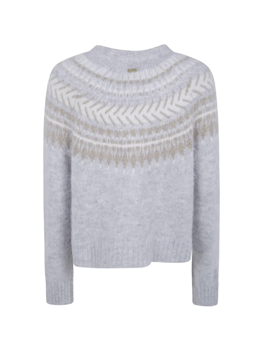 Barbour Annete gebreide Fair Isle-trui Grijs