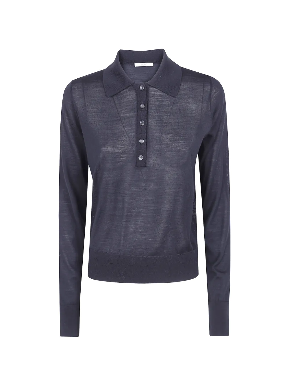 Nuur button-up polo-neck sweater
