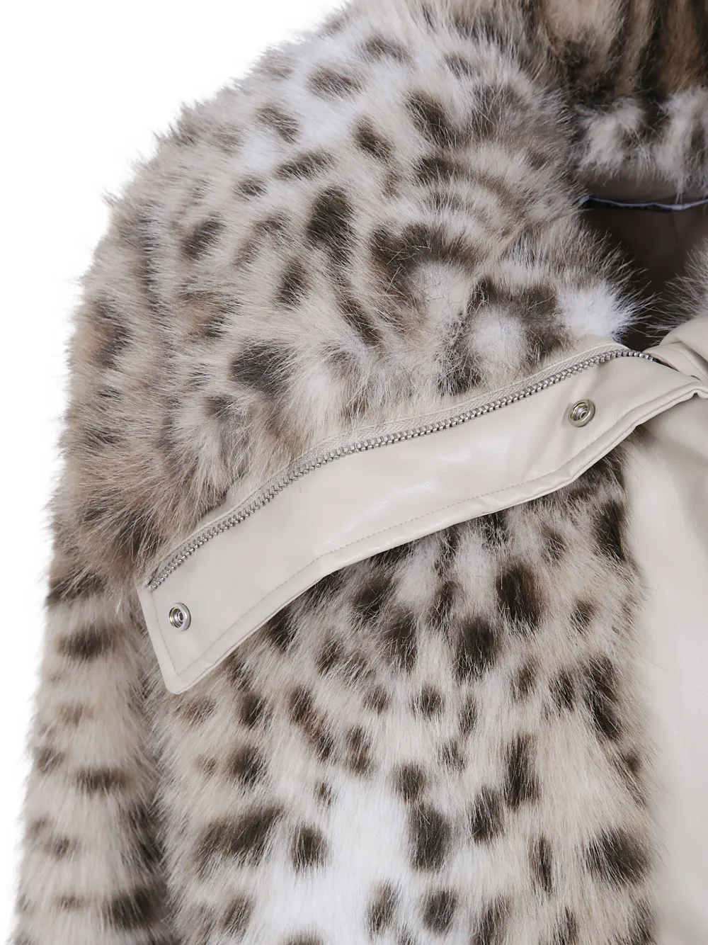 DRHOPE Jack met luipaardprint Beige