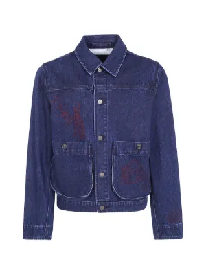 Maison Kitsuné x Kuro Selvedge Denim Jacket | Blue | FARFETCH
