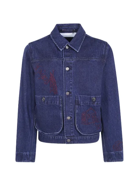 PS Paul Smith embroidered denim jacket