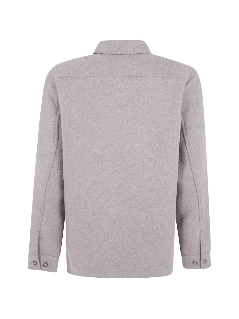 Les Deux Wollen shirtjack met knopen Bruin