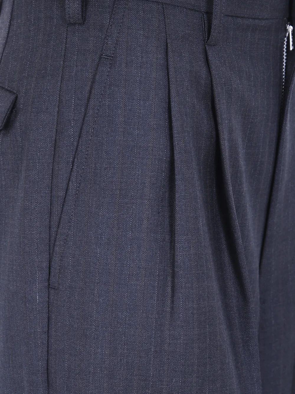 Junya Watanabe Pinstripe-pattern Pleated Trousers in Grey, view 3