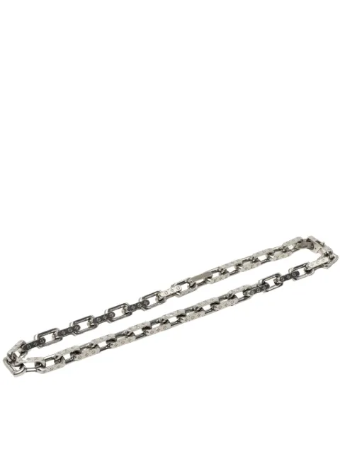 Louis Vuitton Pre-Owned 2024 Stainless Steel Monogram Chain Link Necklace costume necklace