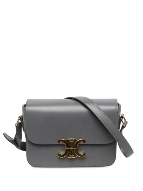 Celine Pre-Owned 2024 Classique Shiny Calfskin Triomphe shoulder bag