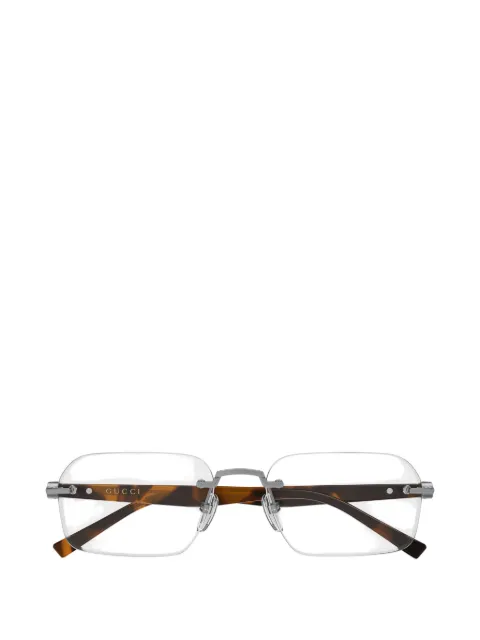 Gucci Eyewear rimless rectangle-frame glasses
