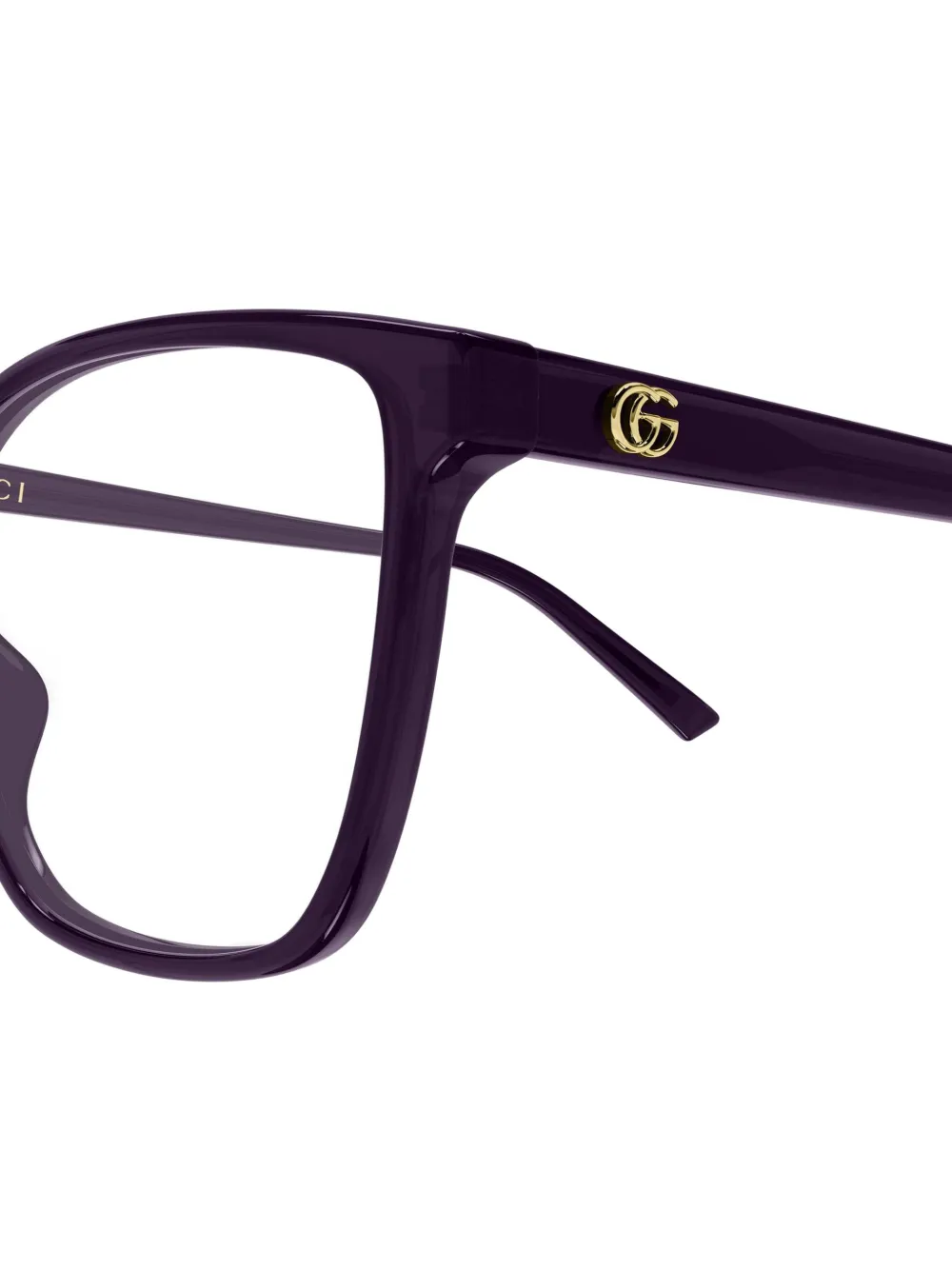 Gucci Eyewear Interlocking G bril met geometrisch montuur Paars