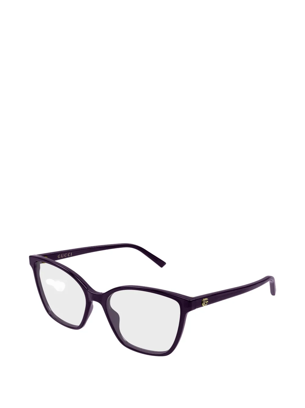 Gucci Eyewear Interlocking G bril met geometrisch montuur Paars