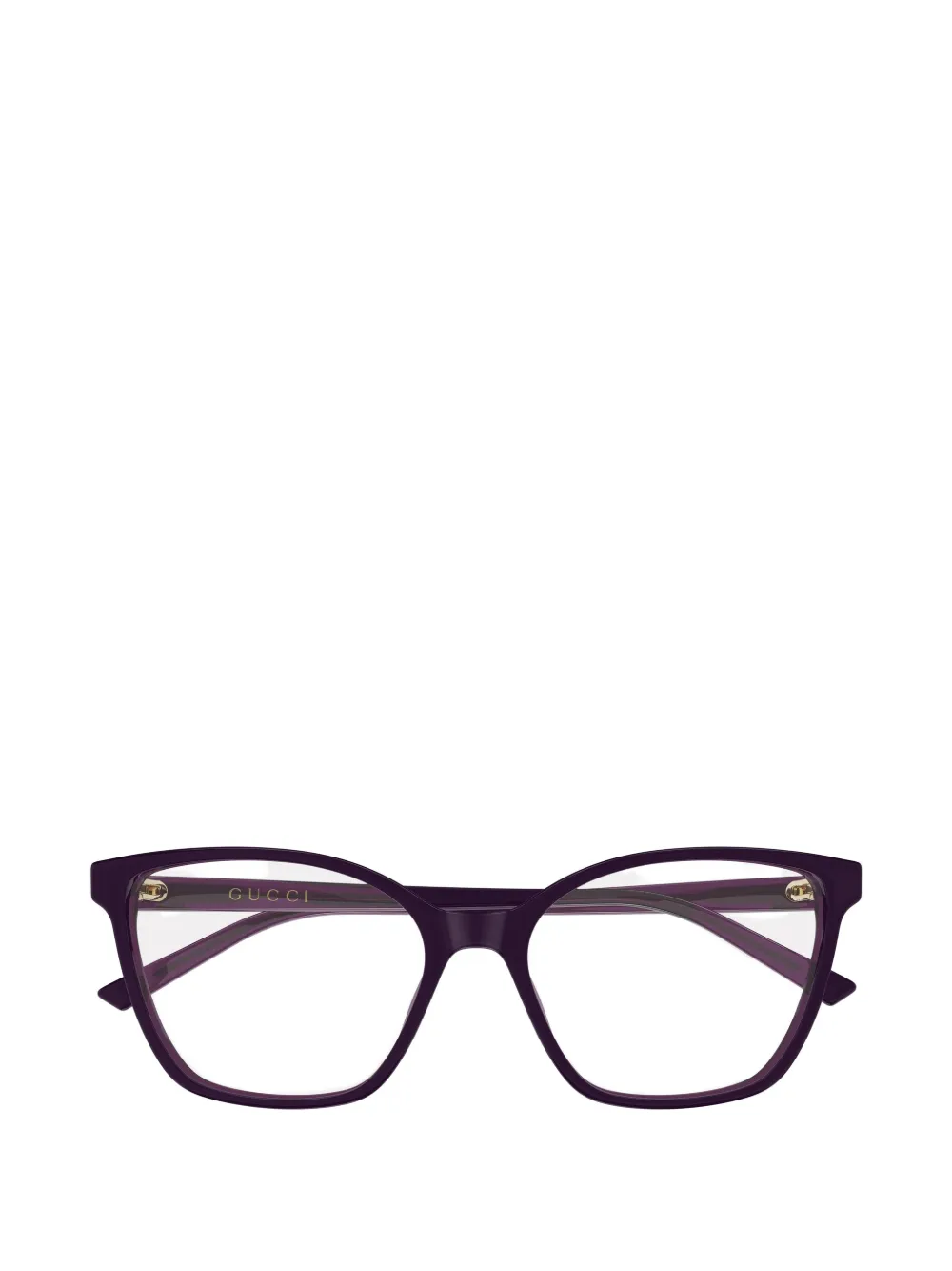 Gucci Eyewear Interlocking G geometric-frame glasses - Viola