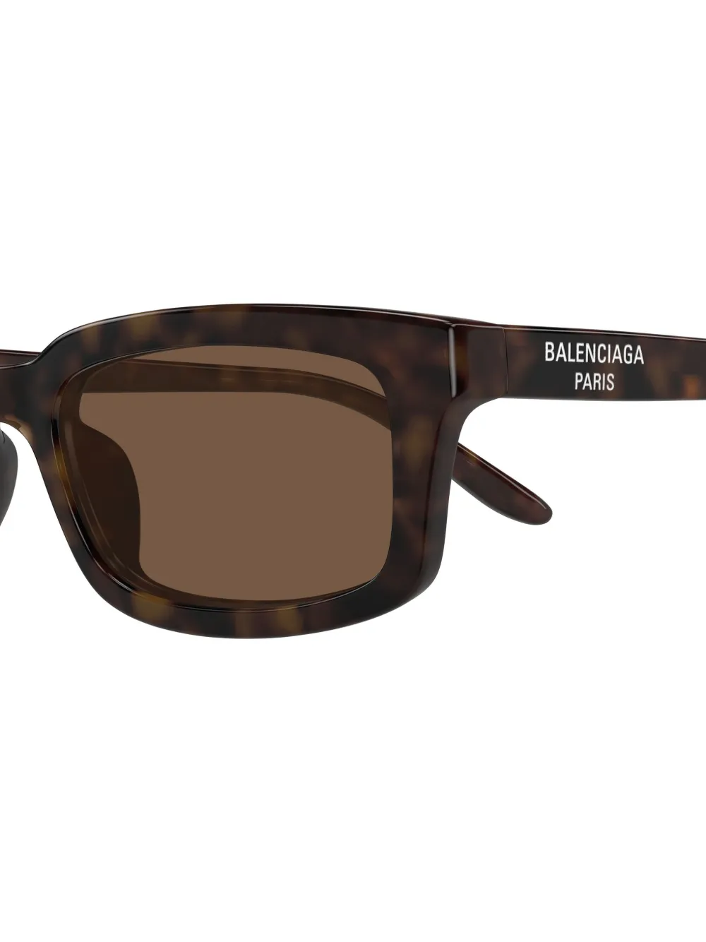 Balenciaga Eyewear Daily tortoiseshell-effect rectangle-frame sunglasses Bruin
