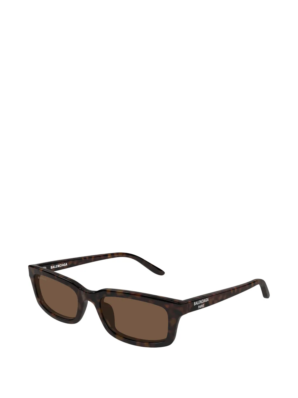 Balenciaga Eyewear Daily tortoiseshell-effect rectangle-frame sunglasses Bruin