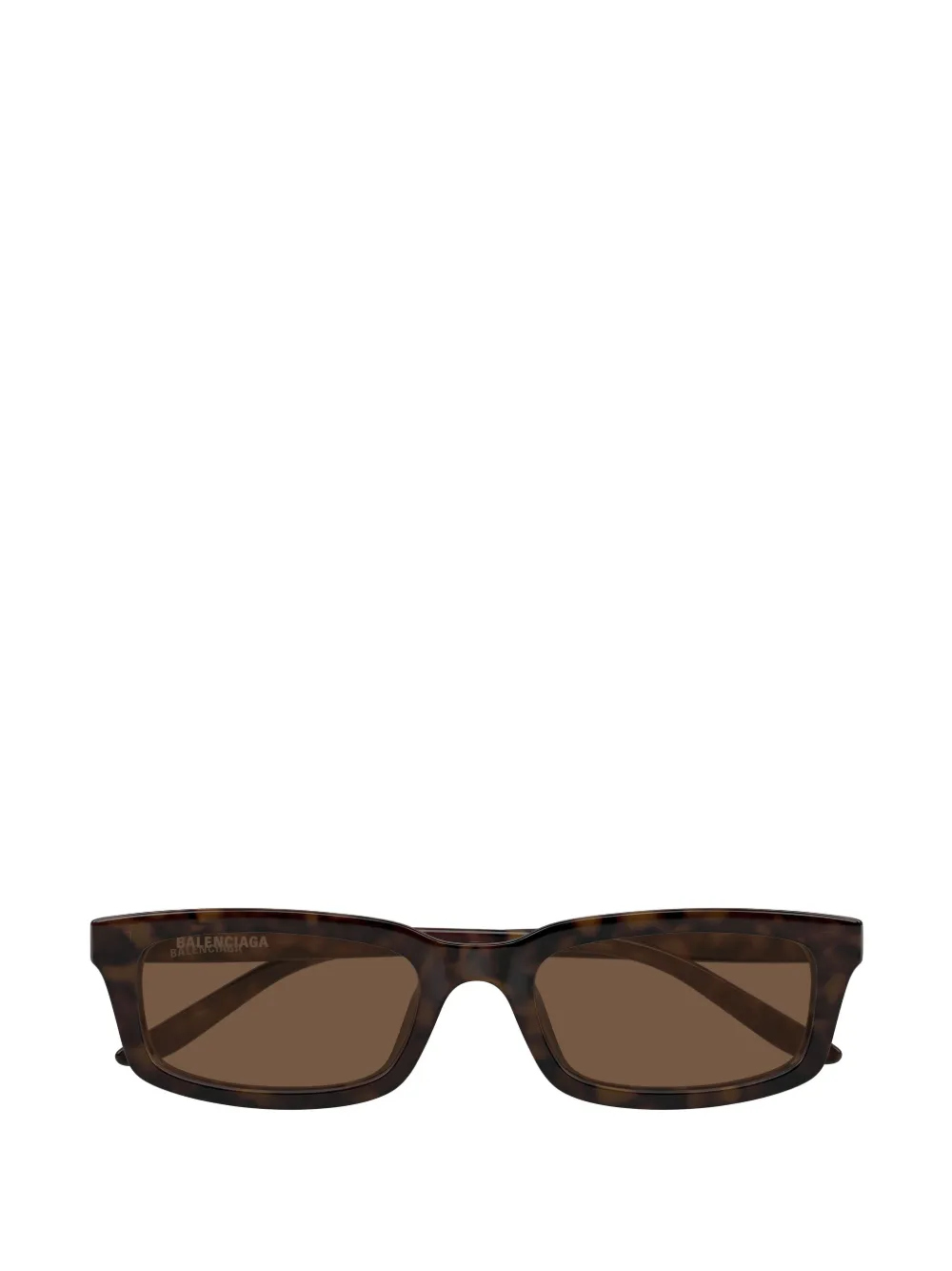 Balenciaga Eyewear Daily tortoiseshell-effect rectangle-frame sunglasses Bruin