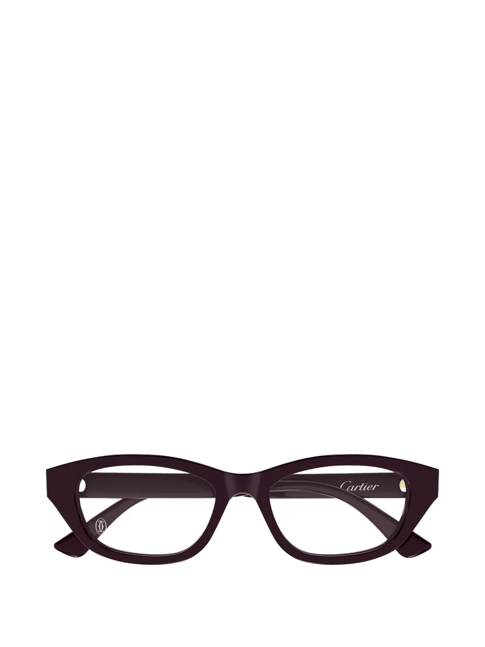 Cartier Eyewear lunettes de vue à monture papillon - Violet Cartier Eyewear lunettes de vue à monture papillon - Violet