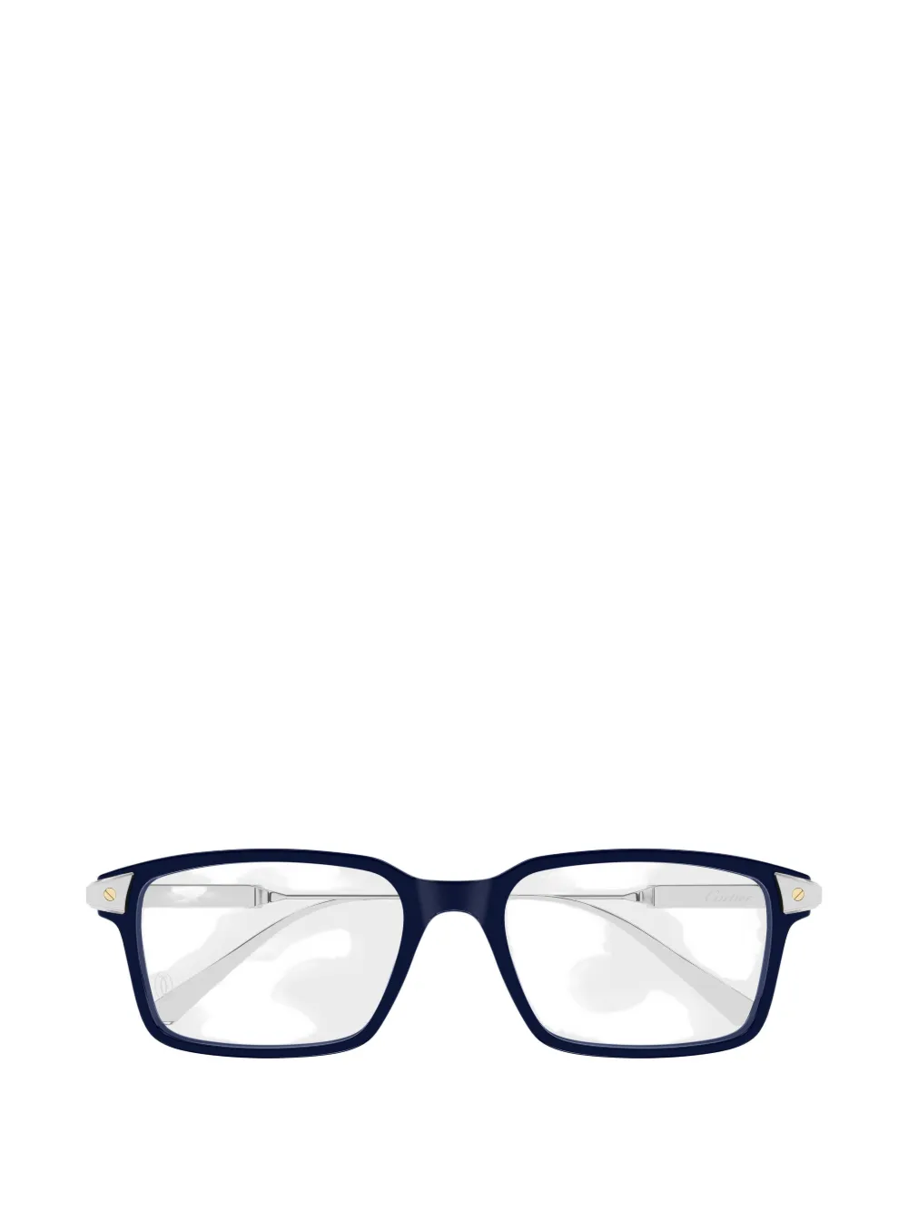 Cartier Eyewear lunettes de vue Santos à monture rectangulaire - Argent Cartier Eyewear lunettes de vue Santos à monture rectangulaire - Argent