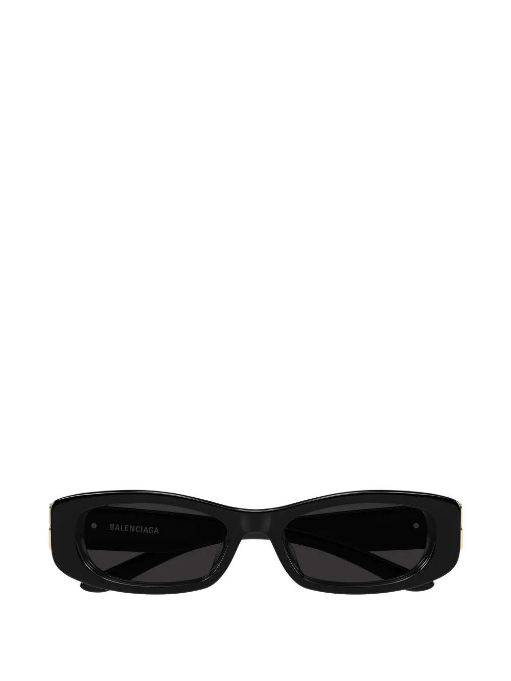 Balenciaga Eyewear Cosmo logo-plaque rectangle-frame sunglasses Zwart